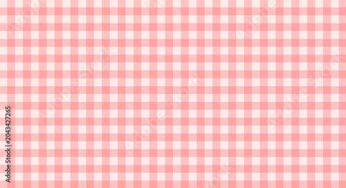 Pink gingham plaid seamless pattern background tablecloth texture