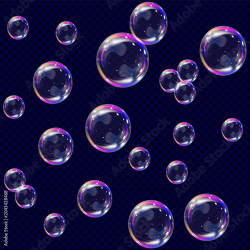 colorful soap bubbles against a dark background, floating in the wind 29.05.2026