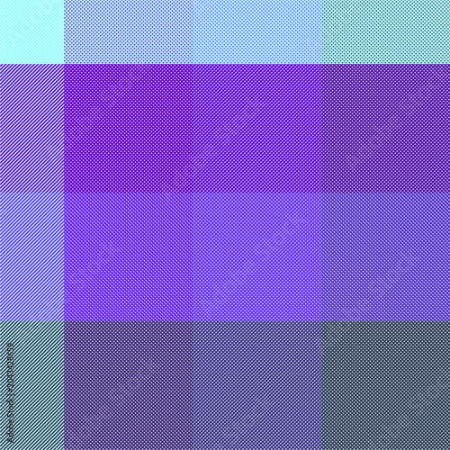 Plaid pattern in shades of blue, combining light and dark tones to create a classic, elegant, and versatile design.