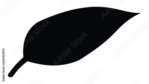 Obraz na płótnie Leaf silhouette represents natural growth and environmental conservation efforts