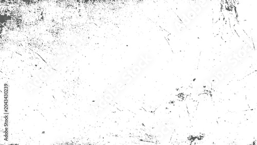 Tableau sur toile Grunge texture with scratches and splatters on white background distressed effec