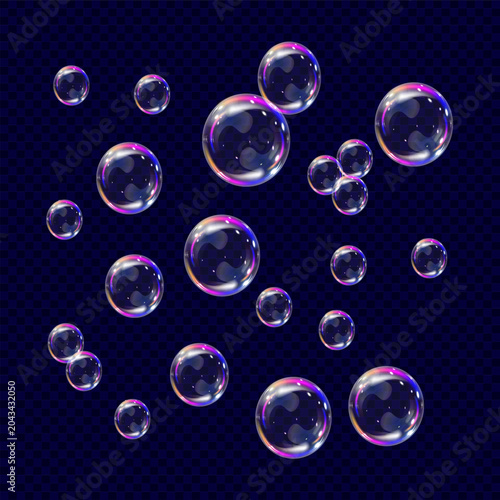 colorful soap bubbles against a dark background, floating in the wind 29.05.2026