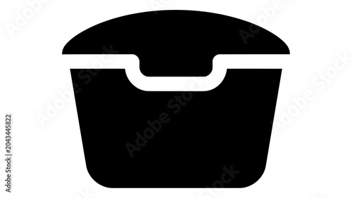 Photos Makeup sponge cleaning box icon isolated on white background