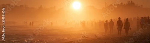 summer heat wave with hot weather