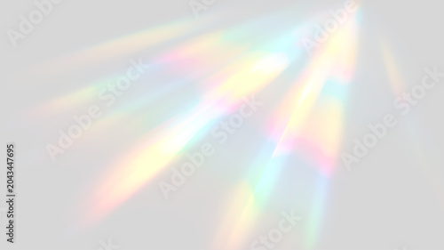 Foto Glowing rainbow crystal prism optical refraction abstract background illustration