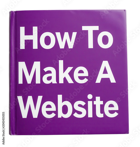 Purple Book Titled How to Make a Website