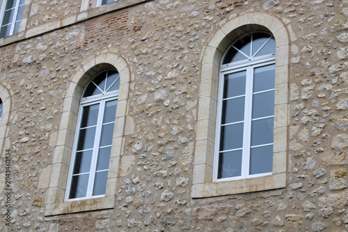 Fenêtre cintrée double vitrage blanc pvc