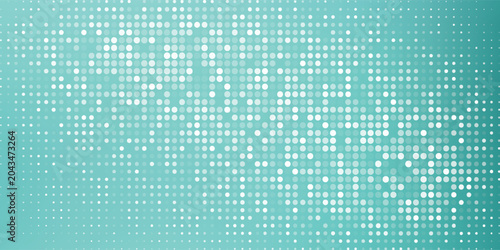 Teal Gradient Halftone Dot Background Pattern