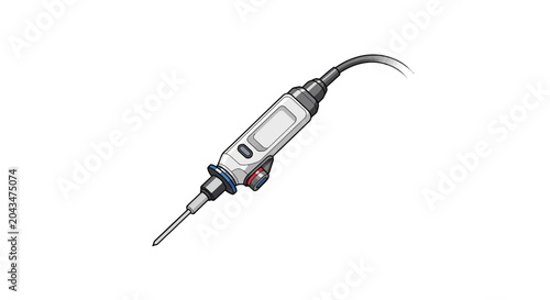 Quadro su tela Electric cordless drill driver tool.