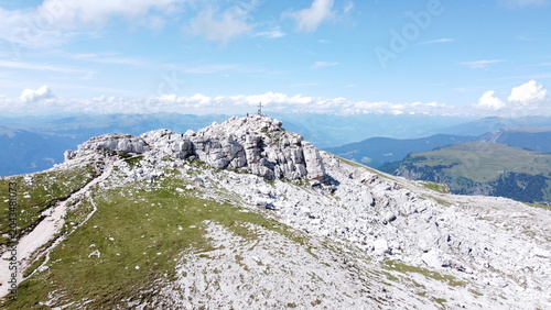 Fotografie Veduta sulle Alpi dalle Dolomiti del Trentino-Alto Adige