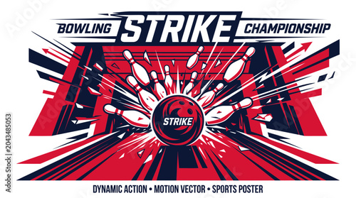 Photos Bowling Strike Championship Dynamic Action Sports Poster