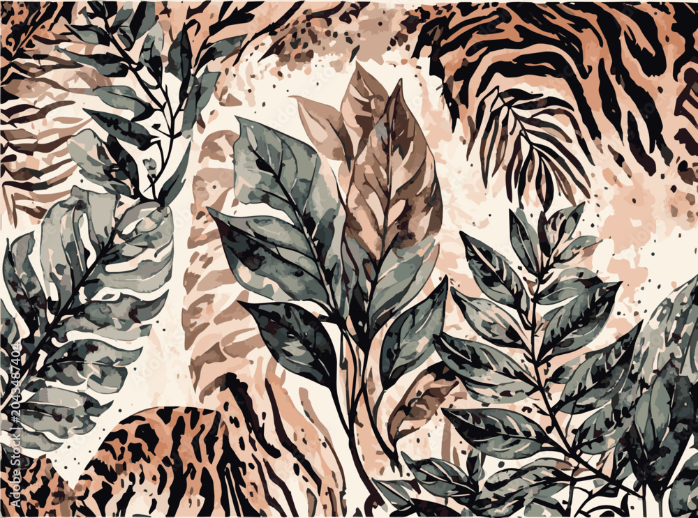 Obraz premium abstract animal skin pattern vector