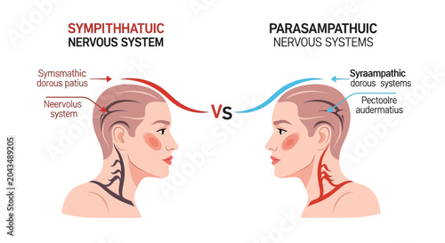 Photos Sympathetic vs Parasympathetic Nervous Systems Comparison Diagram