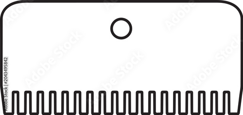 Pottery Clay Texture Comb Line Art Icon
