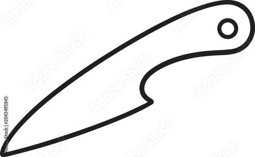 Pottery Clay Surface Rib Knife Line Art Icon