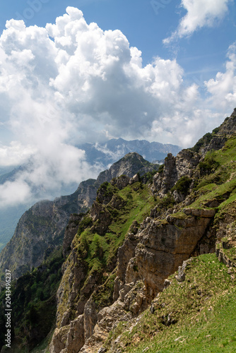 Mountain Trekking Through Historic Alpine Tunnels