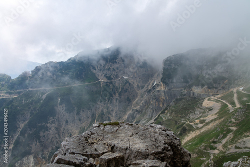 Mountain Trekking Through Historic Alpine Tunnels