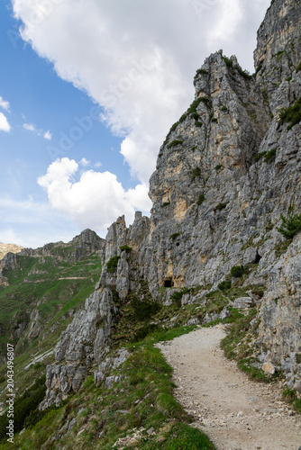 Mountain Trekking Through Historic Alpine Tunnels