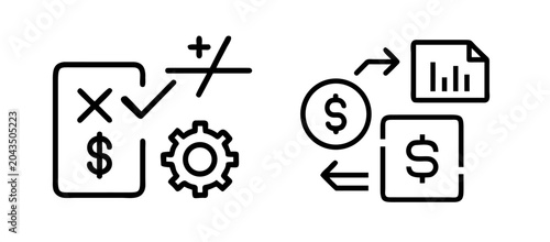 Photos Cost optimization icon symbol