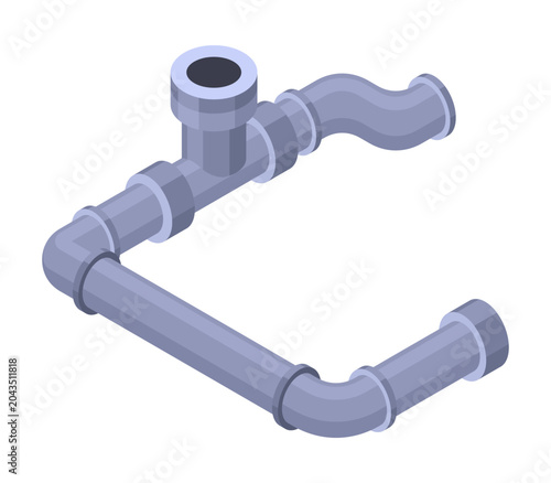 Obraz na płótnie Isometric pipe