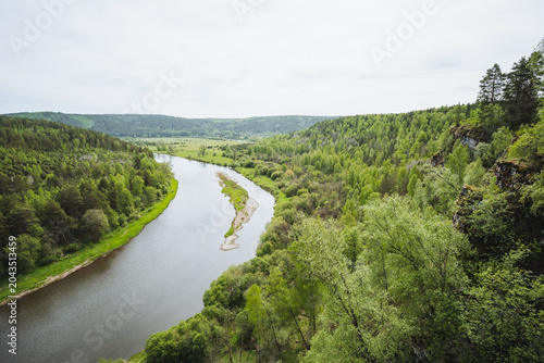 Photos Droned landscape over lush wetlands