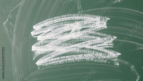 Chalk rubbed out on green chalkboard background