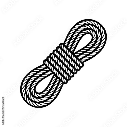 Tableau sur toile Rope knot tied in a loop 1.