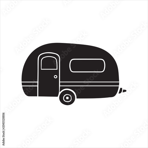 Vintage Travel Trailer Icon