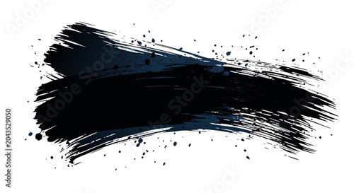 Photos Wide chromatic black stroke with blue undertone