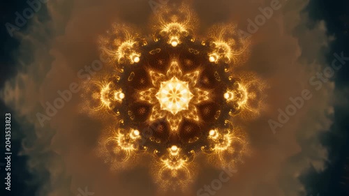 Mystical Light Mandala Abstract Meditation Visual