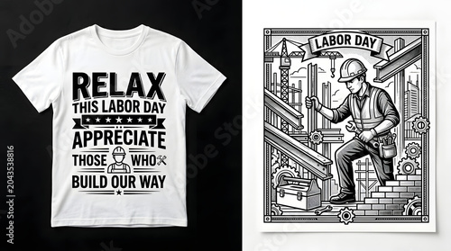 Labor day appreciation t shirt design