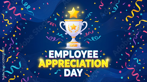 Employee appreciation day celebration background