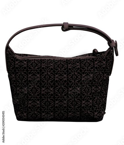 Image of a handbag for fashion on transparent background