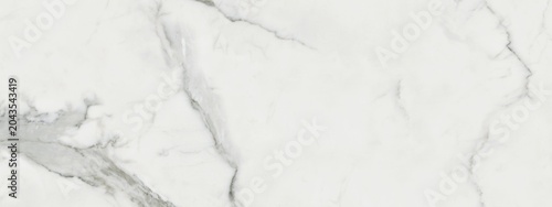 Tableau sur toile white carrara statuario marble texture background, calacatta glossy marbel with grey streaks, satvario tiles, bianco superwhite, italian blanco catedra stone texture for digital wall and floor tiles