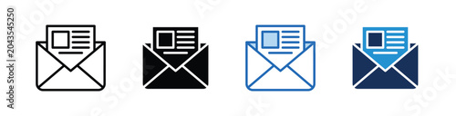Foto NEWSPAPER  icon Collection With Multiple Styles