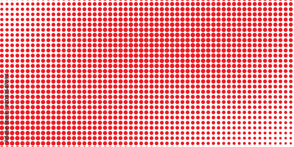 Naklejka premium Pop art background vector. Design squares halftone effect gradient red on white background. Design print for illustration, textile, baner, cloth, cover, card, background, modern dotted arts