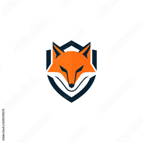 Creative Fox Shield Logo Design