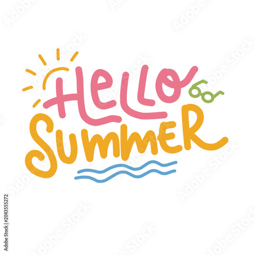 Colorful Summer Lettering Collection with Fun Seasonal Typography