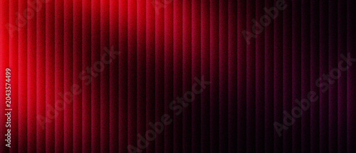 Fotografía Abstract red background with vertical lines and soft lighting, dark crimson texture with glowing stripes and elegant shadows, modern geometric pattern for cinematic posters and web banners