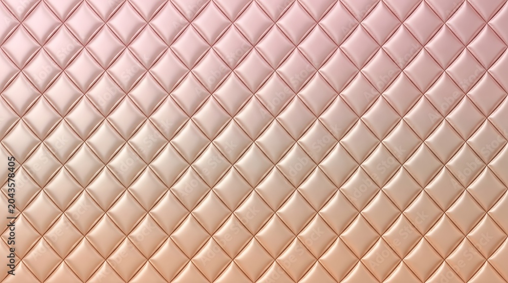 Naklejka premium Diamond Quilted Pink Leather Upholstery Texture