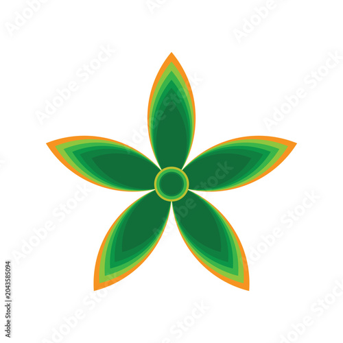 Abstract colorful flower