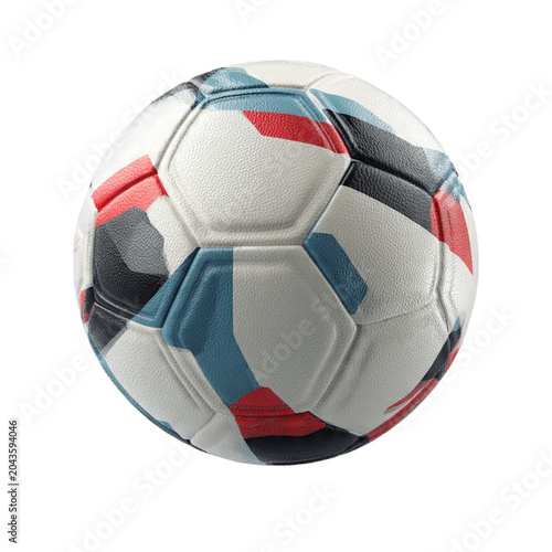 Official World Cup 2026 Soccer Ball Floating Isolated on Transparent PNG Background
