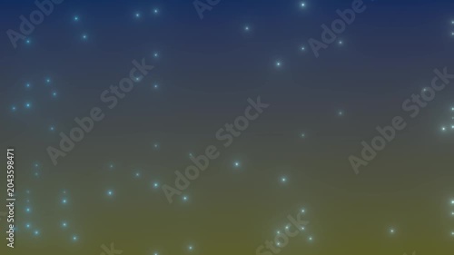 Abstract Background with Glowing Stars on Blue and Gold Gradient for Modern Web Design and Professional Presentations