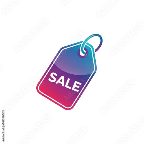 Discount sale tag icon colorful.