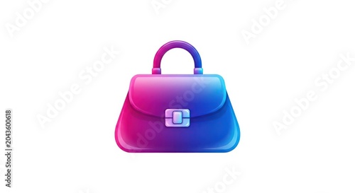 Colorful Gradient Handbag Fashion Accessory.