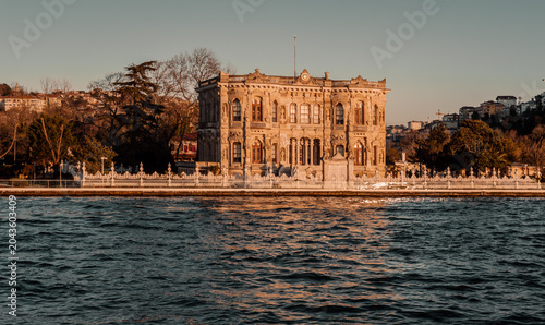 Kucuksu Palace on the Bosphorus Strait in Istanbul, Turkey