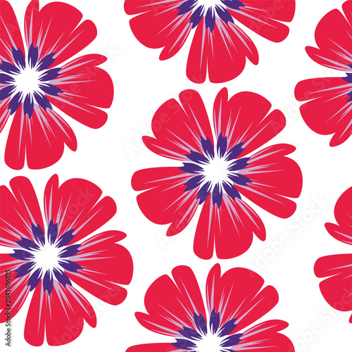 seamless pattern with flowers