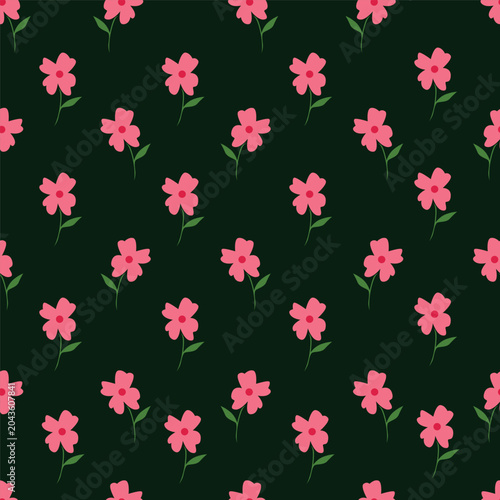 seamless pattern with flowers