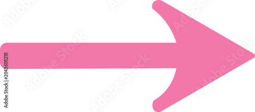 Foto Pink right arrow pointing to the right side  direction symbol  navigation icon