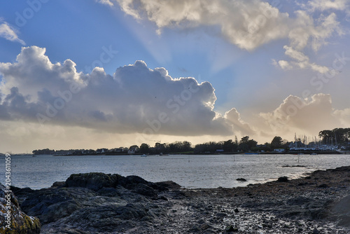 clouds over the sea